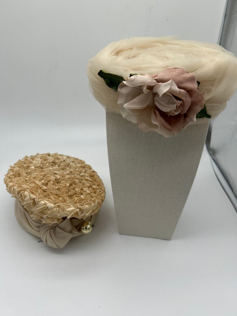 Vintage Women’s Hat Lot 2 Wilshire & Cain Sloan Floral Church Tea Cocktail Hats